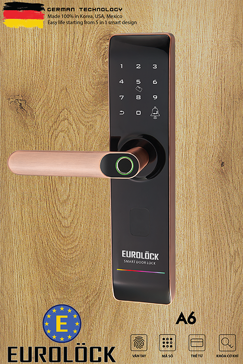 Khoá vân tay EUROLOCK A6 Khoá vân tay EUROLOCK A6